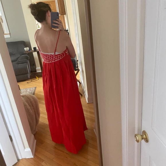 Red fish top Maxie dress - Farm Rio - Picture 4 of 6